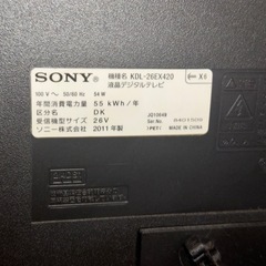 テレビ　32型　SONY     
の画像