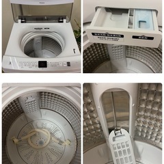 【🐤買取市場 1年保証 ジモティー限定特別価格】R232 ☀️ 2025年製の高年式♪ Haier / ハイアール 洗濯機（洗濯7.0㎏) JW-U70EA ⭐ 動作確認済 ⭐ クリーニング済の画像