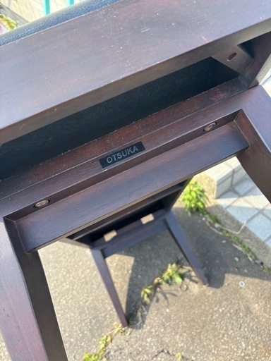 良品 大塚家具 レザー ダイニングチェア ベンチチェア 長さ120㎝