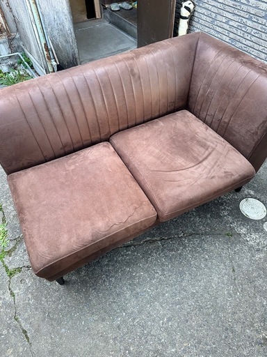 定価8万円　クラッシュゲート グレス ソファ 2人掛け