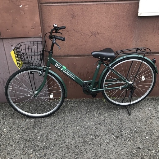ジモティ割引有★【ジャングルジャングル岸和田店】自転車 ママチャリ 軽快車 26インチ グリーン　南大阪 岸和田市 貝塚市 泉佐野市 