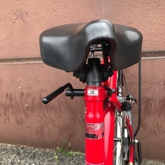 ジモティ割引有★【ジャングルジャングル岸和田店】自転車 ママチャリ 軽快車 26インチ レッド　南大阪 岸和田市 貝塚市 泉佐野市 和泉市 忠岡町 熊取町の画像