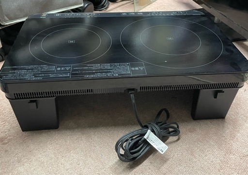 25年製　2口IHコンロ　IHK-WT41S-B