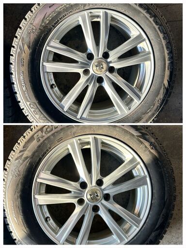 225/65R17 ROADSTONE WINGUARD スパイクタイヤ アルミ P.C.D 114.3 x 5H ４本セット
