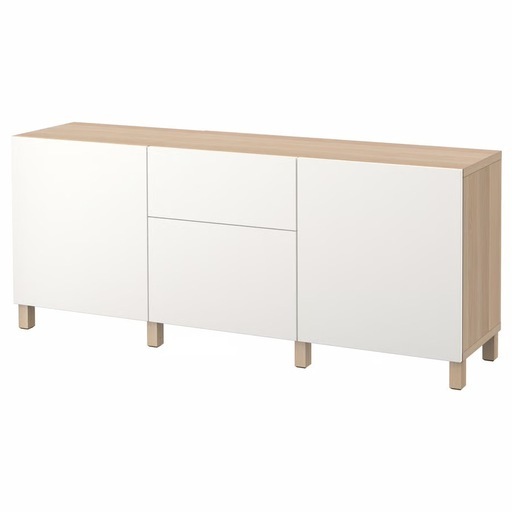 IKEAホワイトキャビネット 引き出し付き