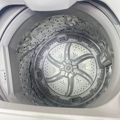 2023年製 美品 ニトリ 6kg 全自動洗濯機 NTR60 ホワイト ガラストップの画像