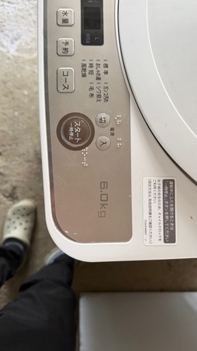 シャープ　美品　格安　2021 6kg 洗濯機
