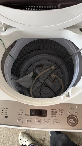シャープ　美品　格安　2021 6kg 洗濯機