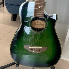 美原店 Master Craft ミニアコースティックギター MT-W　グリーン系の画像