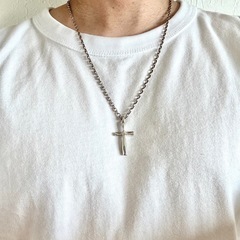 MICHEL KLEIN ネックレス 十字架 クロス SILVER925 SVの画像