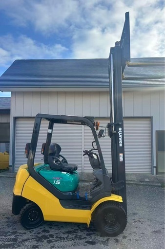 売切り コマツ KOMATSU フォークリフト車体 1.5t ディーゼル エンジン始動OK 中古現状渡し ディーゼル車