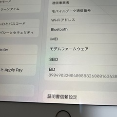 【ジャンク】iPad Air 第三世代 64GB WiFiセルラーモデルの画像