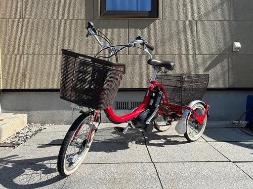 YAMAHA PAS ワゴン電動アシスト自転車レッド (みっちー) 竹橋の電動