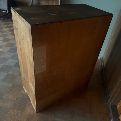昭和レトロ モールガラス 食器棚750×380×910mm アンティーク