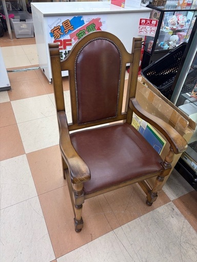 ★ジモティー割引有★アンティーク調アームチェア《リサイクルショップドリーム次屋店/尼崎市若王寺》