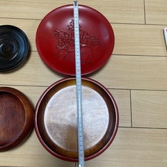 木製皿セットの画像
