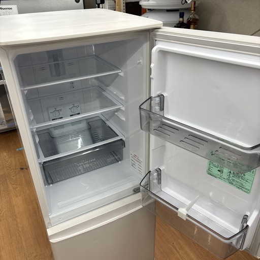 ☆ドリーム荒牧店☆ジモティー割引有☆【クリーニング済】ミツビシ/2ドア冷蔵庫/MR-P15EF-KW/146L/2021 ☆ドリーム荒牧店☆ジモティー割引有☆【クリーニング済み】三菱/2ドア