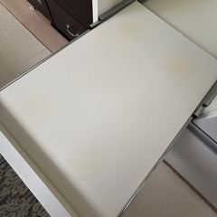 【美品】パモウナ キッチンボード 食器棚 幅105cm ホワイトの画像