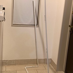 スチールハンガーラック　ホワイト　軽量の画像