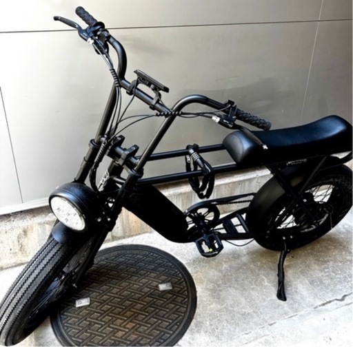 カスタム電動自転車【BRONX BUGGY M.BLACK】Max30km以上 ・走行340km