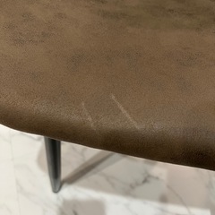 椅子　ダイニングチェア　2個セット　ブラウンの画像