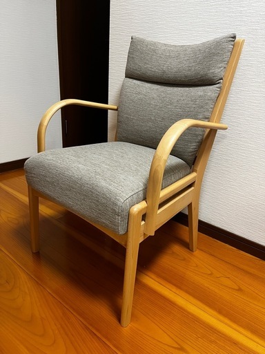 【美品】ニトリ Nコレクション 肘付きダイニングチェア