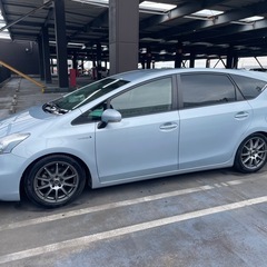 検付令和9年12月まで HVバッテリー交換済 プリウスαカスタム グレードG 車高調TRDマフラー神奈川の画像