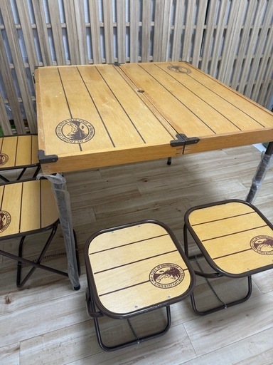 アウトドアBBQテーブルチェアセット