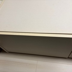 ニトリの収納・棚・コンセント・ライト付きベッドフレームの画像