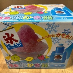 電動氷かき器 ブルー ドウシシャ製 DIS-1152B の画像