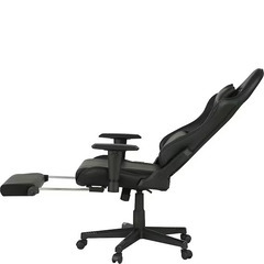 【美品】ニトリ ゲーミングチェア GM707 フットレスト付 ブラック 在宅勤務使用の画像