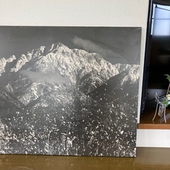 剱岳　パネル　立山　山　写真　インテリア　剱岳　立山　山　モノクロ　レトロの画像