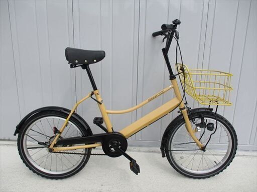F73　★　9800円★　ミニベロ中古自転車 【20インチ 　イエロー】