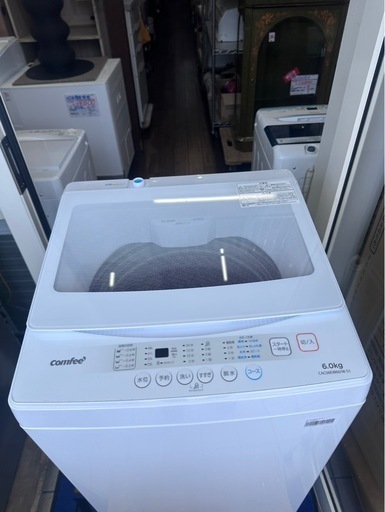  ★【コンフィ】洗濯機2025年製 6kg [CAC06EW60/W-S1]【3ヶ月保証付き★送料に設置込み】　?自社配送代引き可?※