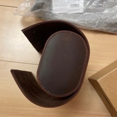 新品⌚️本革レザーケース🕰️16000円で購入❗️ 本革　牛革　ブラウンレザー　腕時計ケース　ウォッチケース　　アクセサリー　　ジュエリーケースの画像