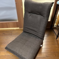 【美品】座椅子　ブラウン　ハイバックの画像