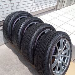 【格安】レクサス店購入　レクサス専用　LFーsport　18インチアルミホイール＆スタッドレスタイヤ YОＫОＨＡМＡ iceＧＵＡＲＤ　235/45Ｒ18　4本セットの画像
