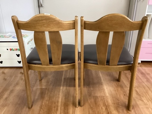 ダイニングチェア２脚セット【町田市再生家具】260401