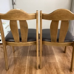 ダイニングチェア２脚セット【町田市再生家具】260401の画像