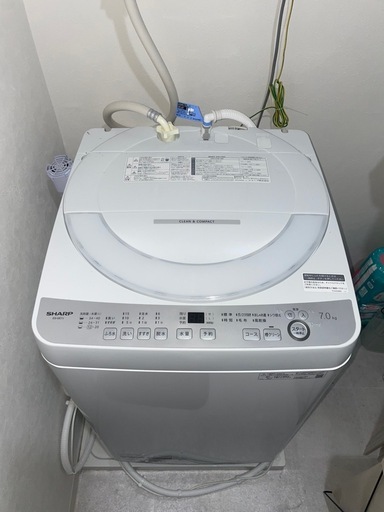 SHARP 全自動洗濯機 7.0kg ES-GE7J [6月25〜29日に取りに来れる方限定]