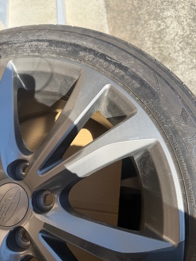 ?夏中古タイヤ　17インチ215/50R17 91v 4本セート68000円