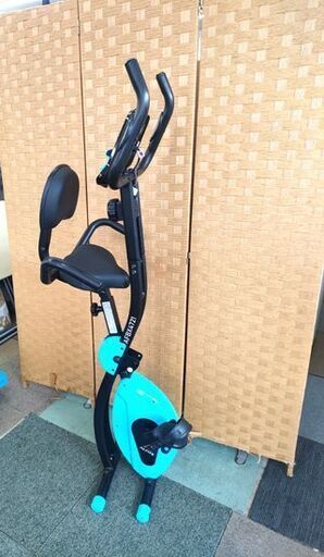 札幌市内近郊限定 ALINCO クロスバイク AFBX4721 ブルー 折りたたみ式 負荷8段階 アルインコ エアロバイク フィットネ