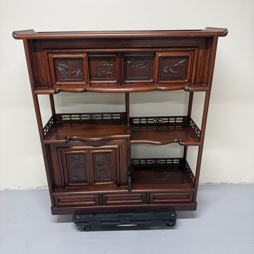アンティーク　茶箪笥　茶棚　飾り棚　