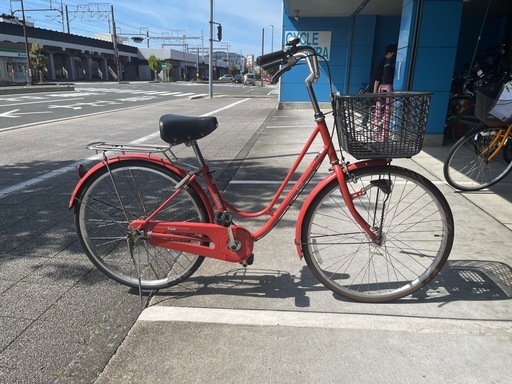 【大人用】整備済中古自転車 丸石26型ワイングラス  X型 婦人車 黒色 <自転車のオオムラ 静岡店>