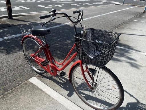 【大人用】整備済中古自転車 丸石26型ワイングラス  X型 婦人車 黒色 <自転車のオオムラ 静岡店>