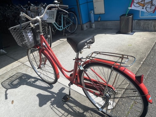 【大人用】整備済中古自転車 丸石26型ワイングラス  X型 婦人車 黒色 <自転車のオオムラ 静岡店>