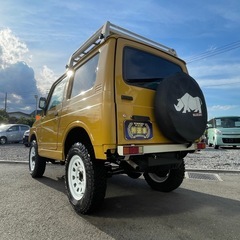 🉐【支払い総額78万円】車検令和8年9月14日　H8年　スズキ　ジムニー　XB　4WD ターボ　社外カスタム多数　リフトアップ　タイミングベルト交換済み　調子良好！の画像