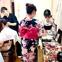 とうかさん 浴衣着付け ヘアセット ご予約スタート 本通り 持込着付け可能 - 美容