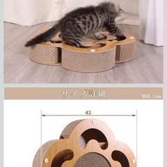 おもゃ付き猫の爪研ぎの画像