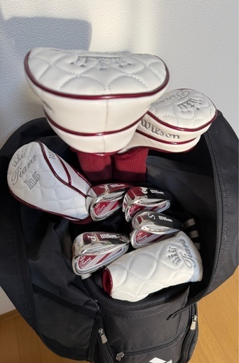 レディース ゴルフクラブセット Wilson TIARA MODA 8本 アディダスバッグ付 初心者おすすめ